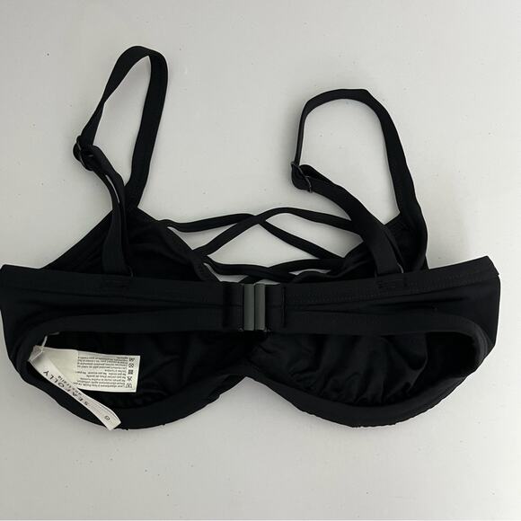 Seafolly Active DD Cup Bralette Bikini Top in Black DD Cup NWOT 6US - Picture 5 of 7